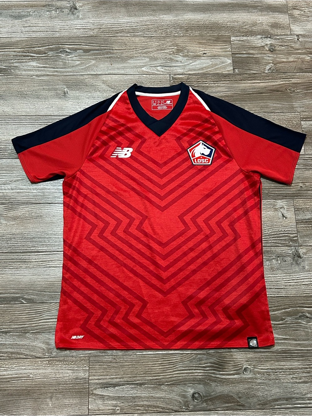 LOSC Lille 2018/19 Authentic New Balance Home Soccer Jersey Size Small
